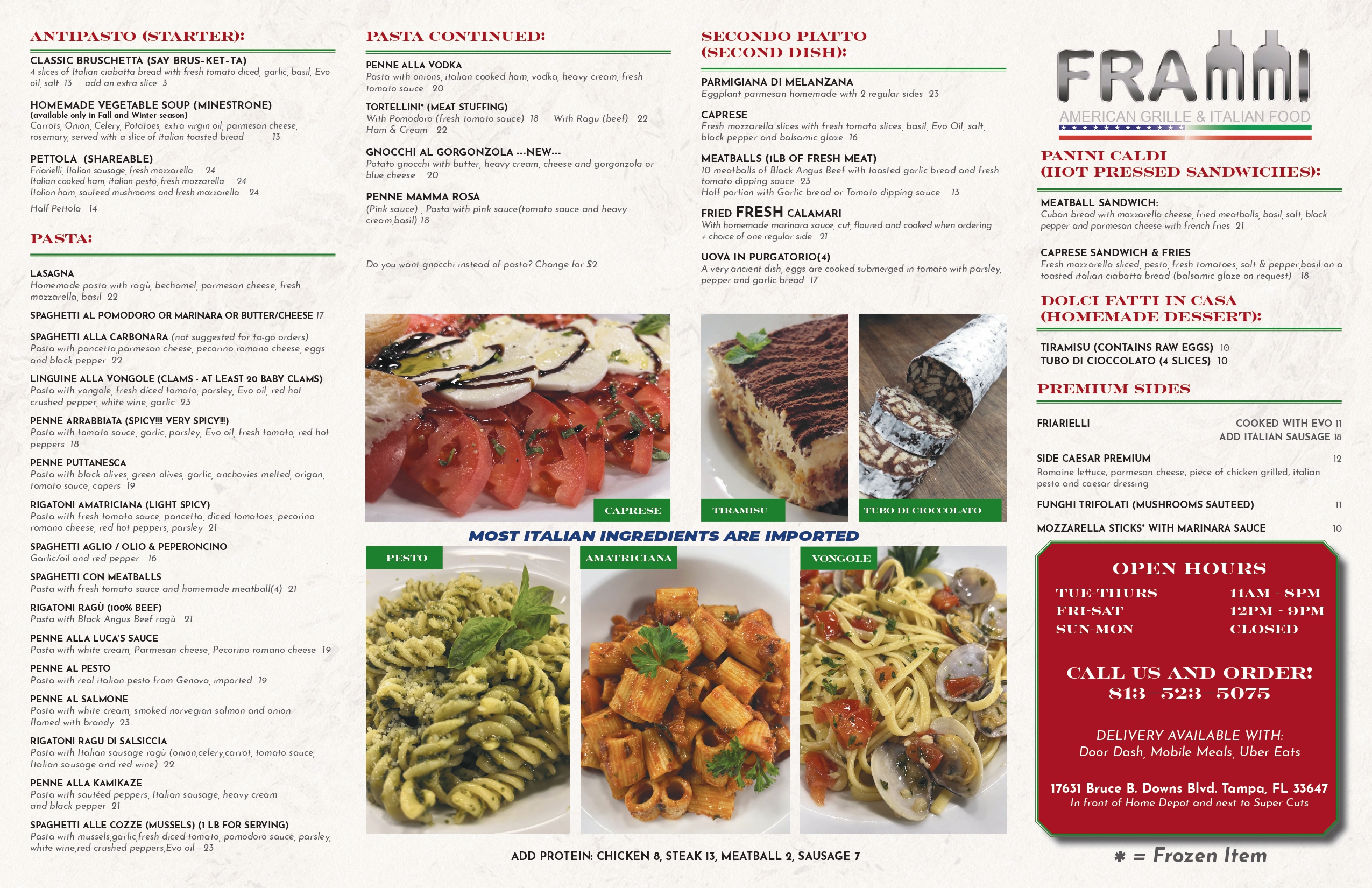Menu page 2